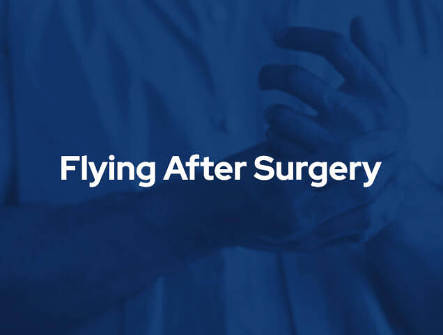 Flying After Surgery | Dr James McLean | Orthopaedic Surgeon | ASULC | Adelaide